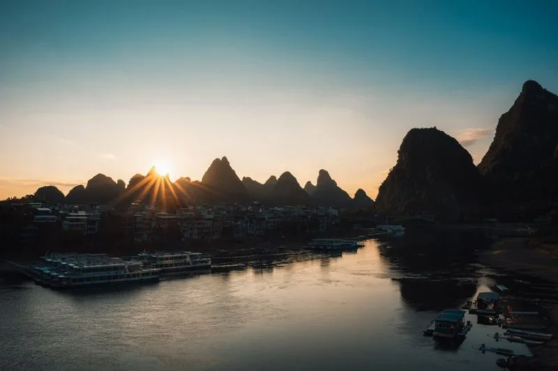 Xingping riverfront on the Li River